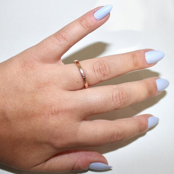 Pandora Logo & Hearts Ring Rose Gold Size 58 (8.5) - Picture 1 of 9